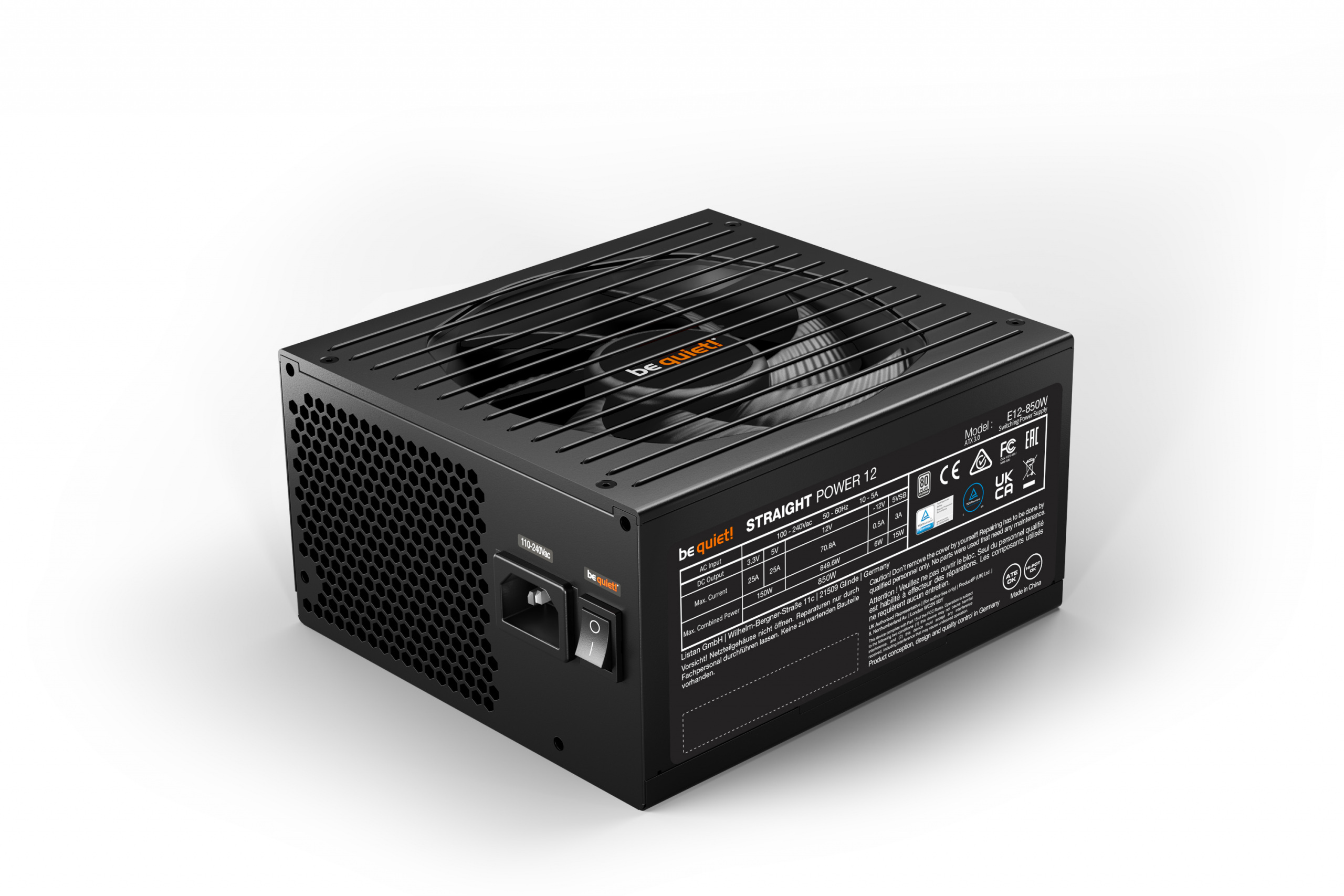 Zasilacz be quiet! Straight Power 12 850W (BN337) Zasilacz be quiet! Straight Power 12 850W (BN337)