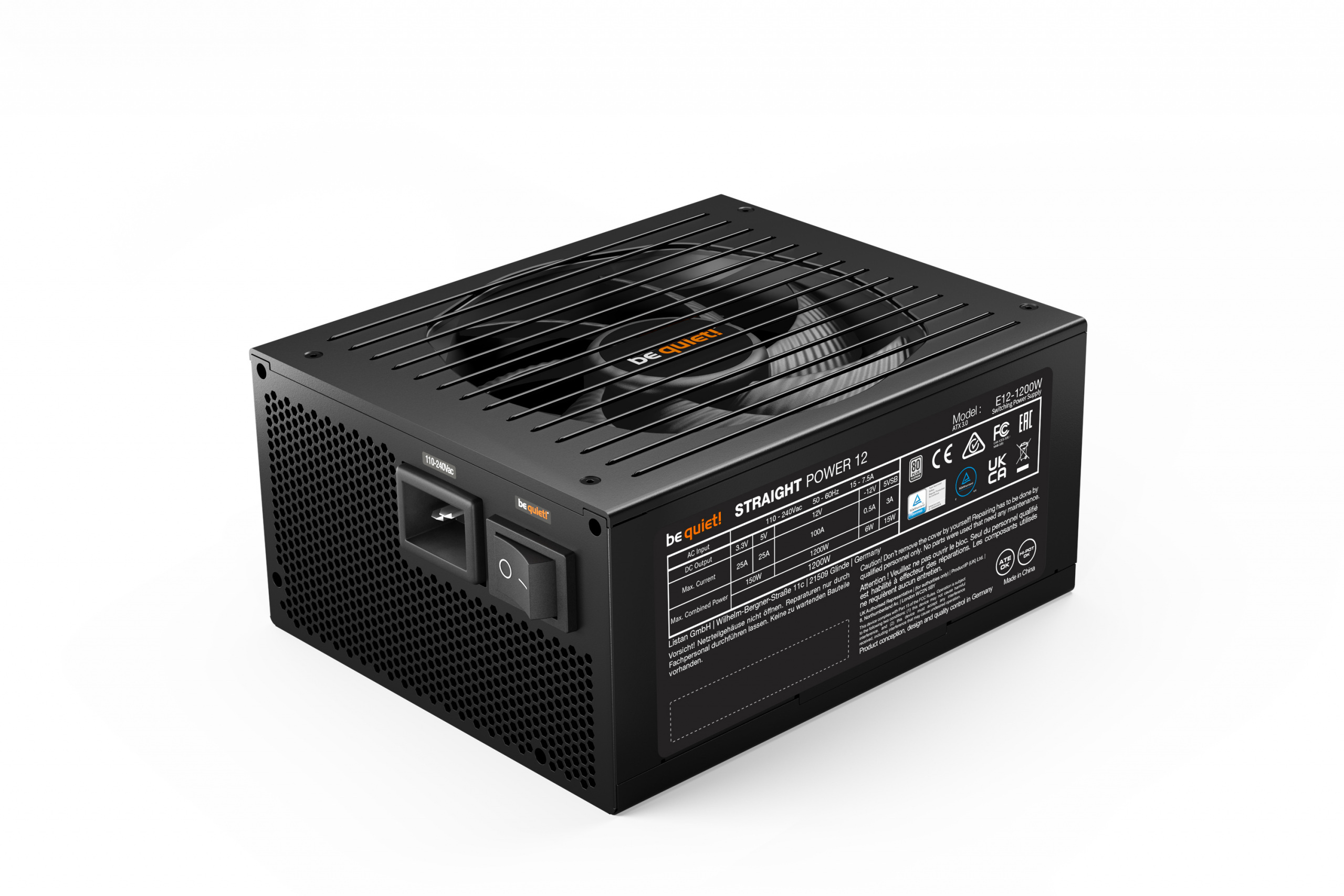 be quiet! Straight Power 12 1200W (BN339) be quiet! Straight Power 12 1200W (BN339)