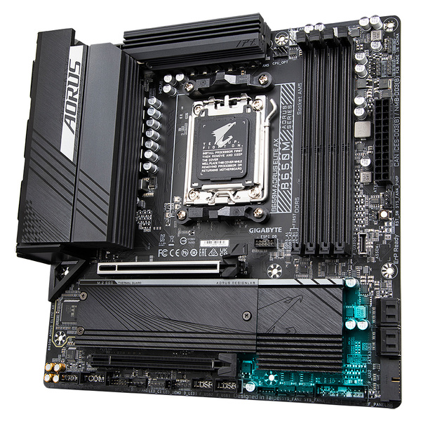 Zdjęcie produktu: Płyta główna Gigabyte B650M AORUS ELITE AX AM5 Zdjęcie produktu: Płyta główna Gigabyte B650M AORUS ELITE AX AM5