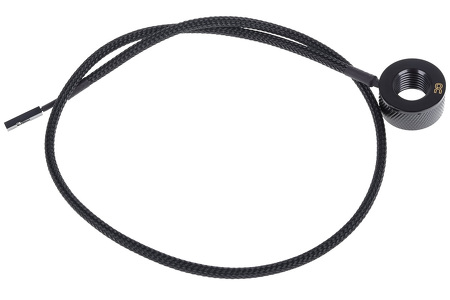 Miniatura produktu: Alphacool Eiszapfen temperature sensor G1/4 IG/IG with AG adapter - Deep Black