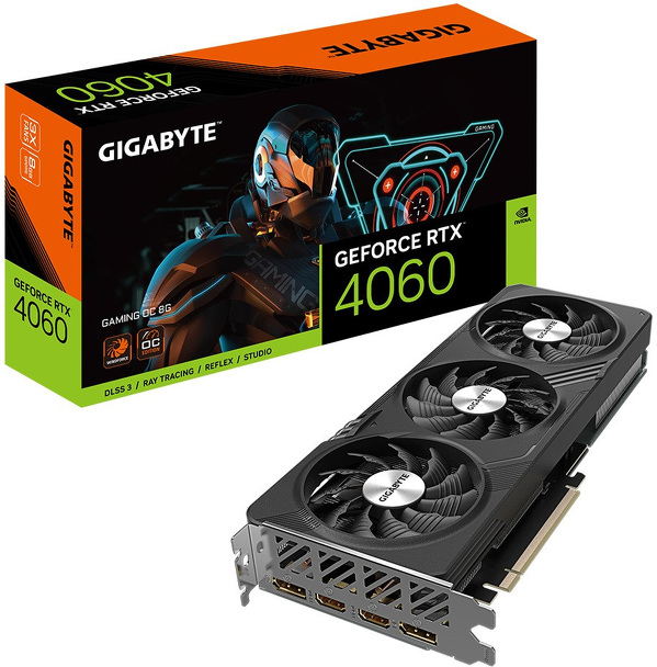 Zdjęcie produktu: Gigabyte GeForce RTX 4060 Gaming OC 8GB GDDR6 DLSS 3 (GV-N4060GAMING OC-8GD)