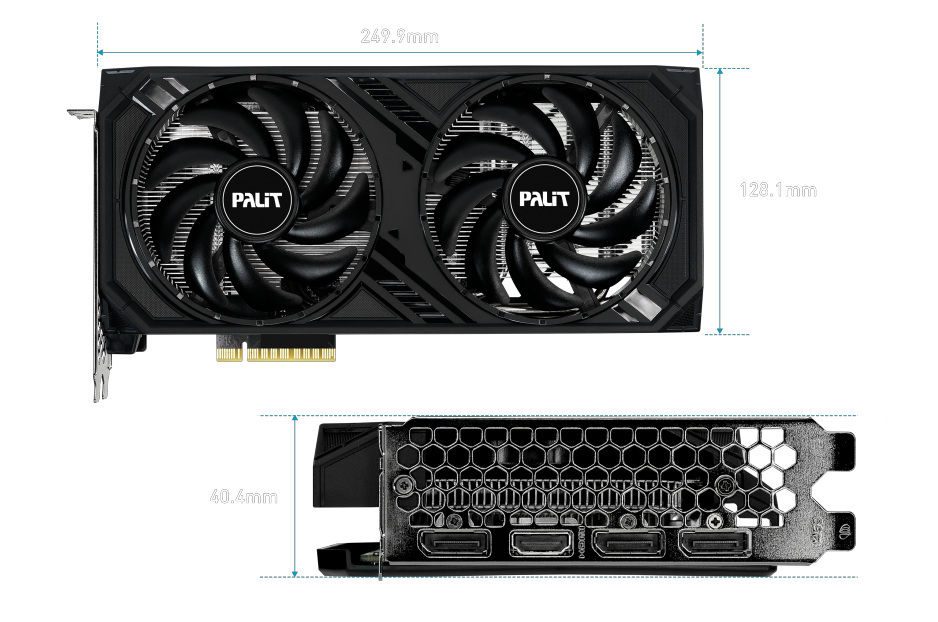 Palit GeForce RTX 4060 Dual 8GB GDDR6 DLSS 3 (NE64060019P1-1070D) Palit GeForce RTX 4060 Dual 8GB GDDR6 DLSS 3 (NE64060019P1-1070D)