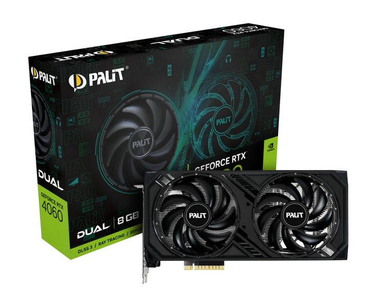 Zdjęcie produktu: Palit GeForce RTX 4060 Dual 8GB GDDR6 DLSS 3 (NE64060019P1-1070D) Zdjęcie produktu: Palit GeForce RTX 4060 Dual 8GB GDDR6 DLSS 3 (NE64060019P1-1070D)