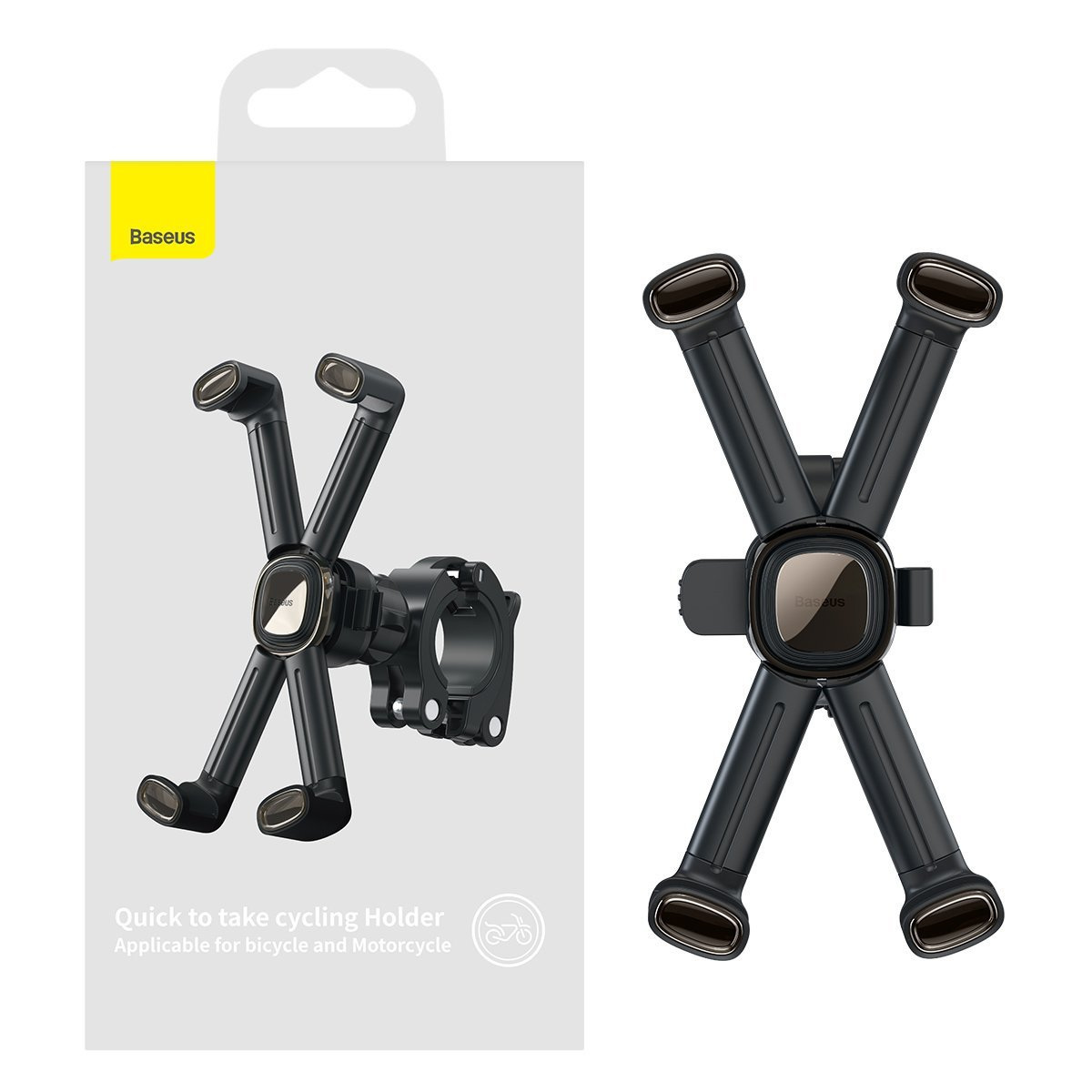 Uchwyt do telefonu Baseus do motocyklu / roweru / hulajnogi/ skutera 4,7 - 6.7 cala (SUQX-01)