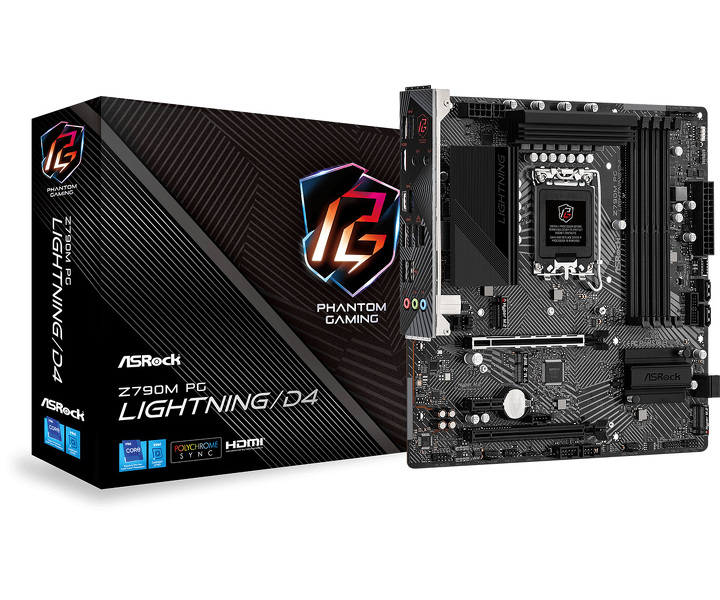 Zdjęcie produktu: Płyta główna ASRock Z790M PG Lightning/D4 DDR4 LGA1700 Zdjęcie produktu: Płyta główna ASRock Z790M PG Lightning/D4 DDR4 LGA1700