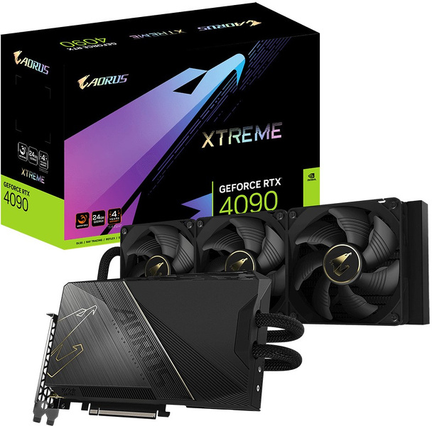 Zdjęcie produktu: Gigabyte GeForce RTX 4090 Aorus Xtreme Water Force 24GB GDDR6X DLSS 3 (GV-N4090AORUSX W-24GD) Zdjęcie produktu: Gigabyte GeForce RTX 4090 Aorus Xtreme Water Force 24GB GDDR6X DLSS 3 (GV-N4090AORUSX W-24GD)