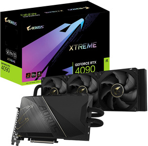 Miniatura produktu: Gigabyte GeForce RTX 4090 Aorus Xtreme Water Force 24GB GDDR6X DLSS 3 (GV-N4090AORUSX W-24GD)