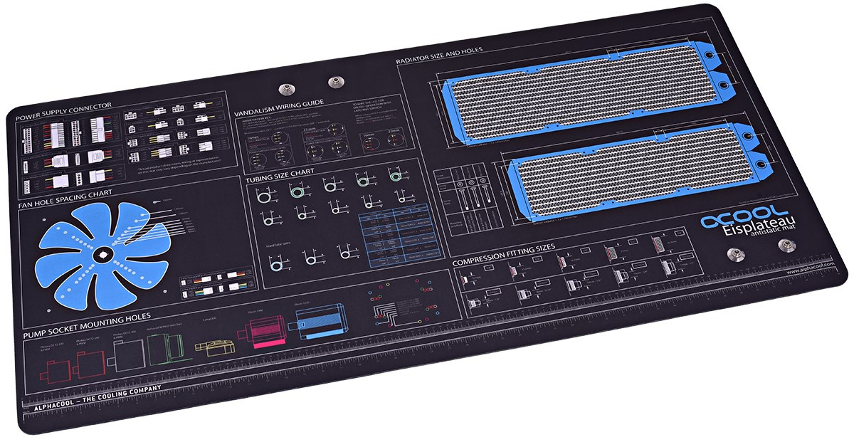 Alphacool Eisplateau Anti-Static work- and mounting mat 120x60cm