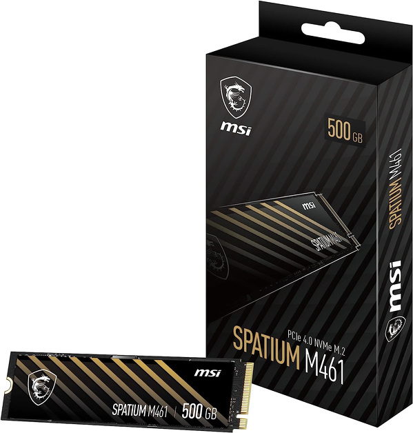 Zdjęcie produktu: Dysk MSI SSD 500GB SPATIUM M461 M.2 PCIe NVMe Gen4 Zdjęcie produktu: Dysk MSI SSD 500GB SPATIUM M461 M.2 PCIe NVMe Gen4
