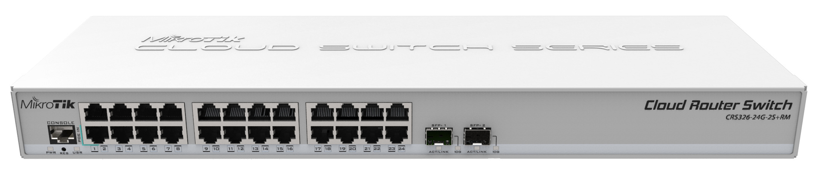 Zdjęcie produktu: Switch MIKROTIK CRS326-24G-2S+RM