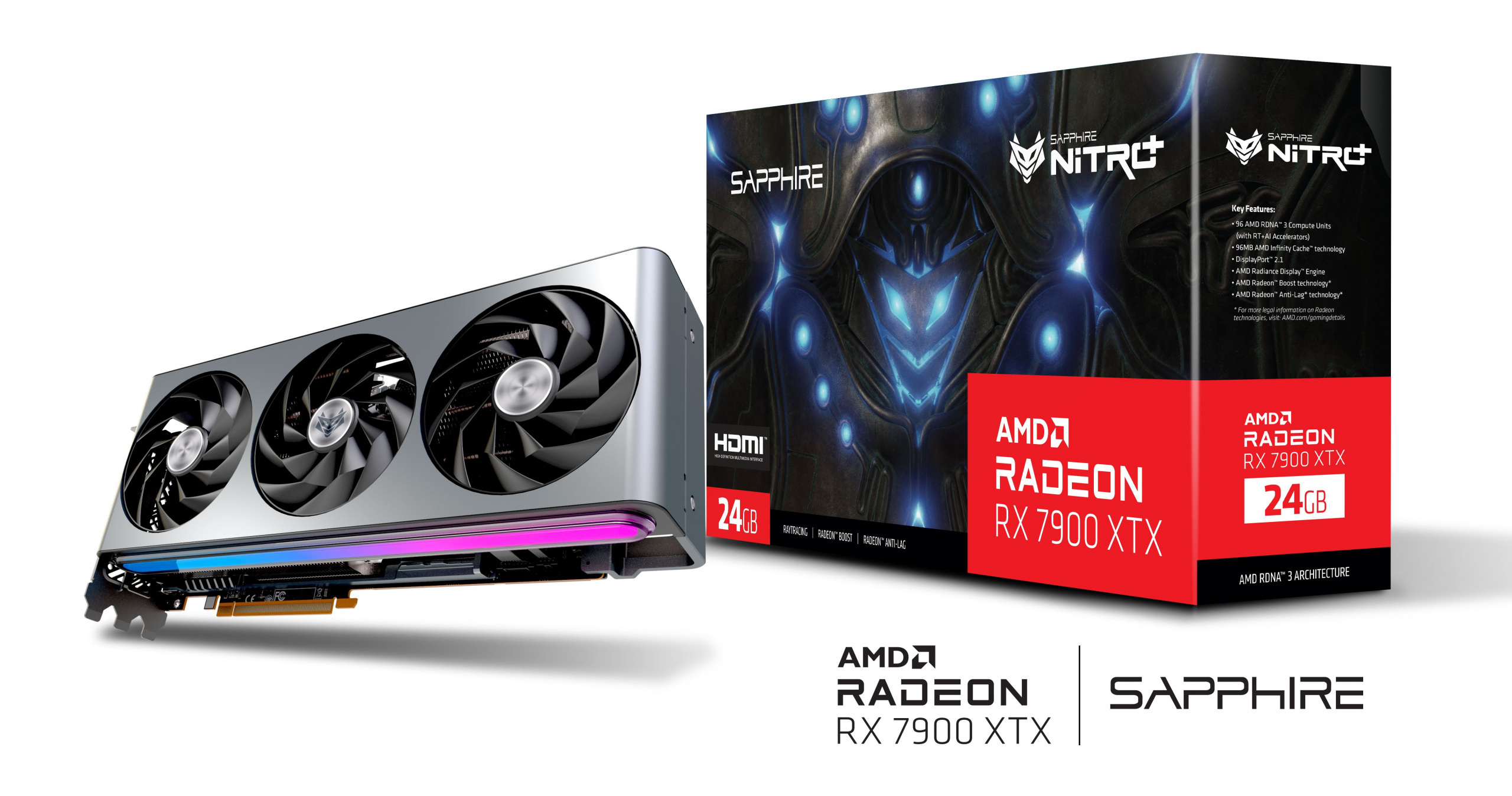Sapphire Radeon RX 7900 XTX NITRO+ Vapor-X Gaming 24GB PCI-E GDDR6 (11322-01-40G)