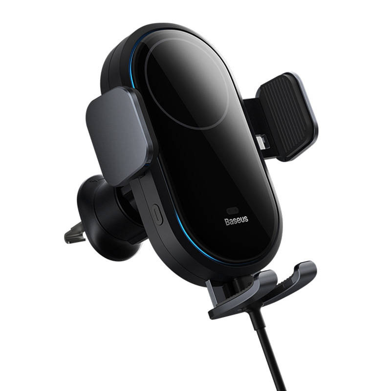 Baseus uchwyt z ładowarką LightChaser czarny