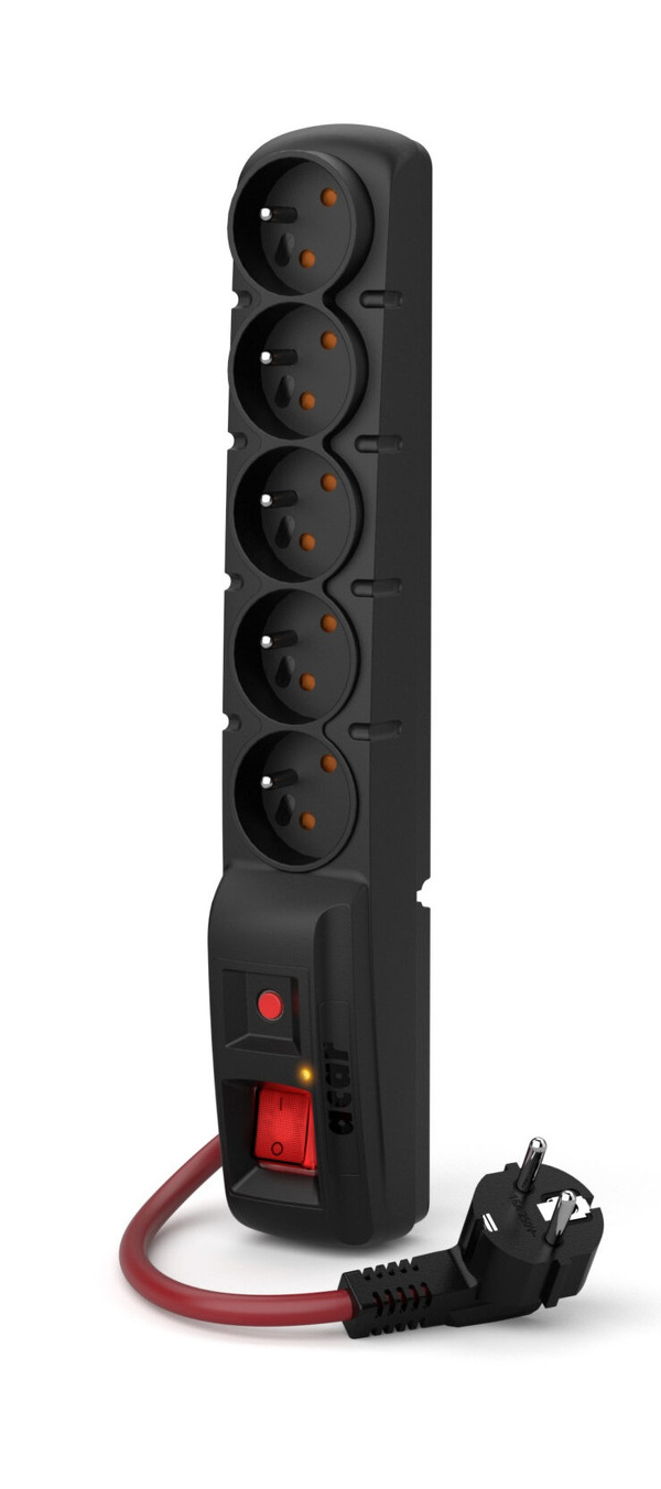 Zdjęcie produktu: Listwa zasilająca ACAR F5 POWER 5 gniazd PL 230V PL 16A 3m czarna