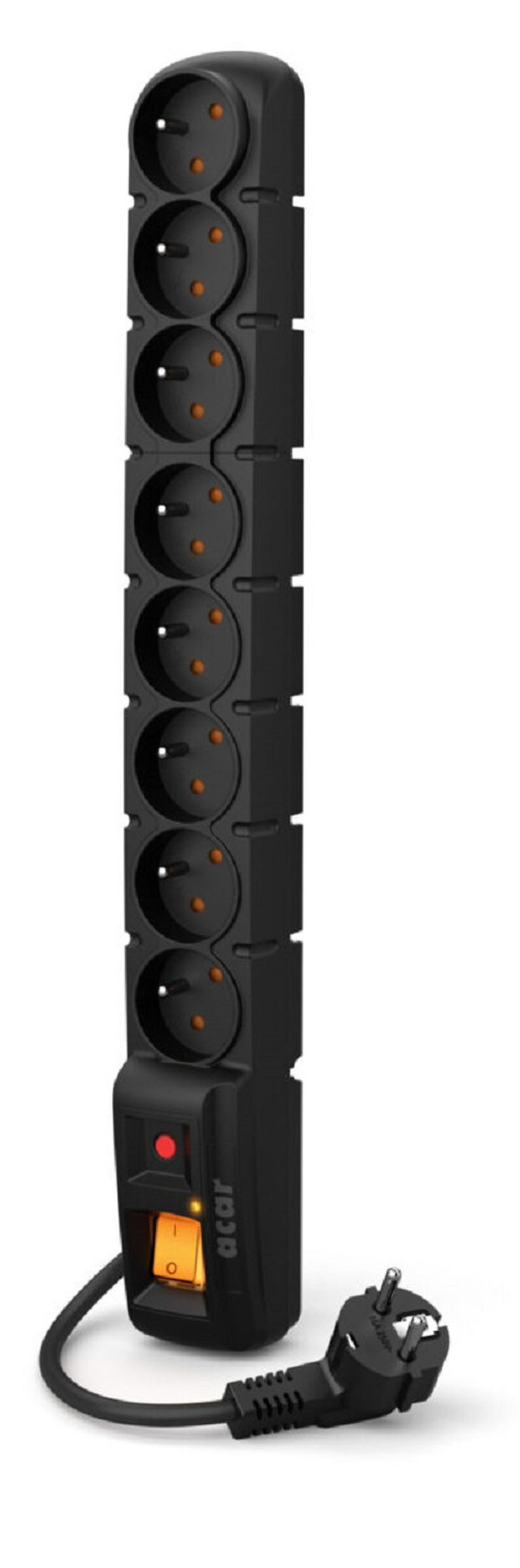Zdjęcie produktu: Listwa zasilająca ACAR S8 8 gniazd PL 230V PL 1,5m czarna