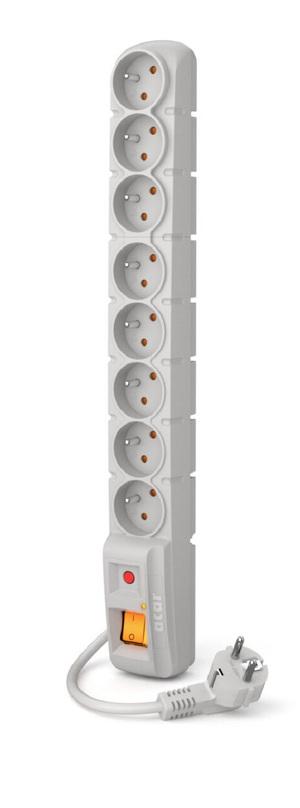 Miniatura produktu: Listwa zasilająca ACAR S8 8 gniazd PL 230V PL 3m szara Miniatura produktu: Listwa zasilająca ACAR S8 8 gniazd PL 230V PL 3m szara