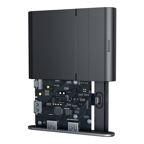 Stacja ładująca/dokująca, HUB USB TYP-C Baseus Mate Docking Pro do smartfonów, PD, 100W - czarna (WKMD000001) Stacja ładująca/dokująca, HUB USB TYP-C Baseus Mate Docking Pro do smartfonów, PD, 100W - czarna (WKMD000001)