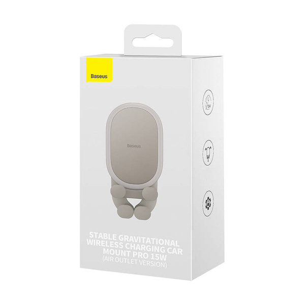 Zdjęcie produktu: Samochodowy uchwyt grawitacyjny do telefonu Baseus z ładowarką indukcyjną 15W - beżowy (SUWX030002) Zdjęcie produktu: Samochodowy uchwyt grawitacyjny do telefonu Baseus z ładowarką indukcyjną 15W - beżowy (SUWX030002)