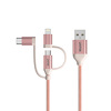 Miniatura zdjęcia: Kabel przewód USB Unitek 3w1 Lightning / USB TYP-C / microUSB 100cm różowy (Y-C4036ARG) Miniatura zdjęcia: Kabel przewód USB Unitek 3w1 Lightning / USB TYP-C / microUSB 100cm różowy (Y-C4036ARG)