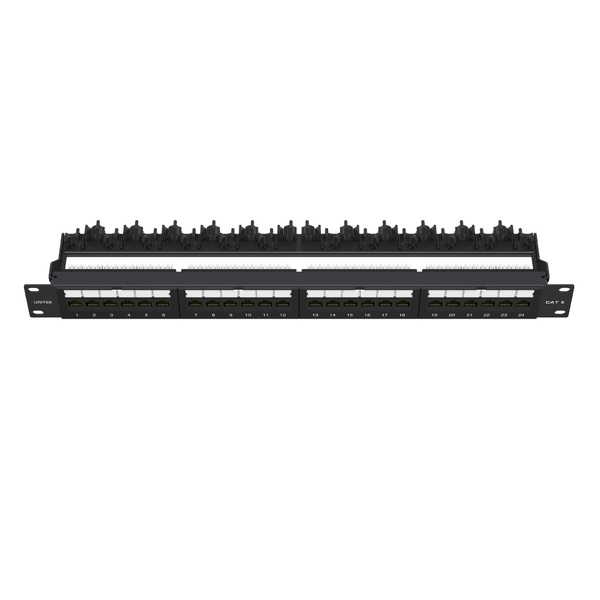 Zdjęcie produktu: Patch panel 24 porty RJ-45 Cat 6 UTP Unitek czarny (T003A) Zdjęcie produktu: Patch panel 24 porty RJ-45 Cat 6 UTP Unitek czarny (T003A)