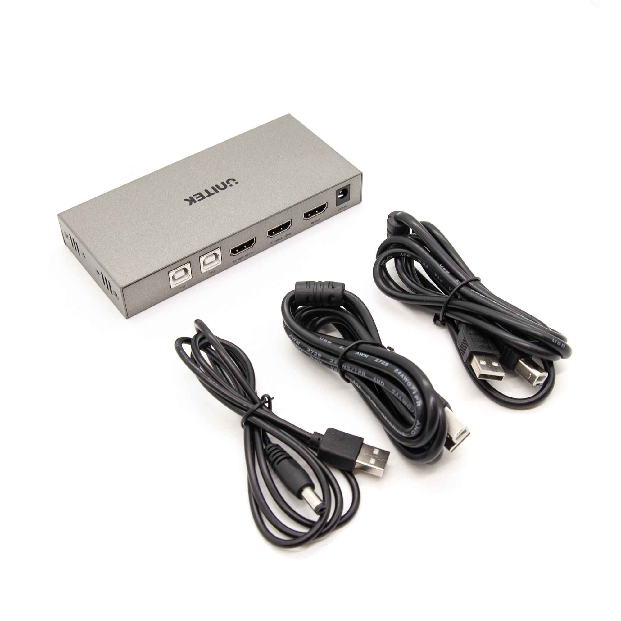 Unitek switch / przełącznik KVM 4K HDMI 2.0 2-in 1-out +USB (V307A)
