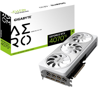 Miniatura produktu: Gigabyte GeForce RTX 4070 Ti AERO OC 12GB GDDR6X DLSS 3 (GV-N407TAERO OCV2-12GD)