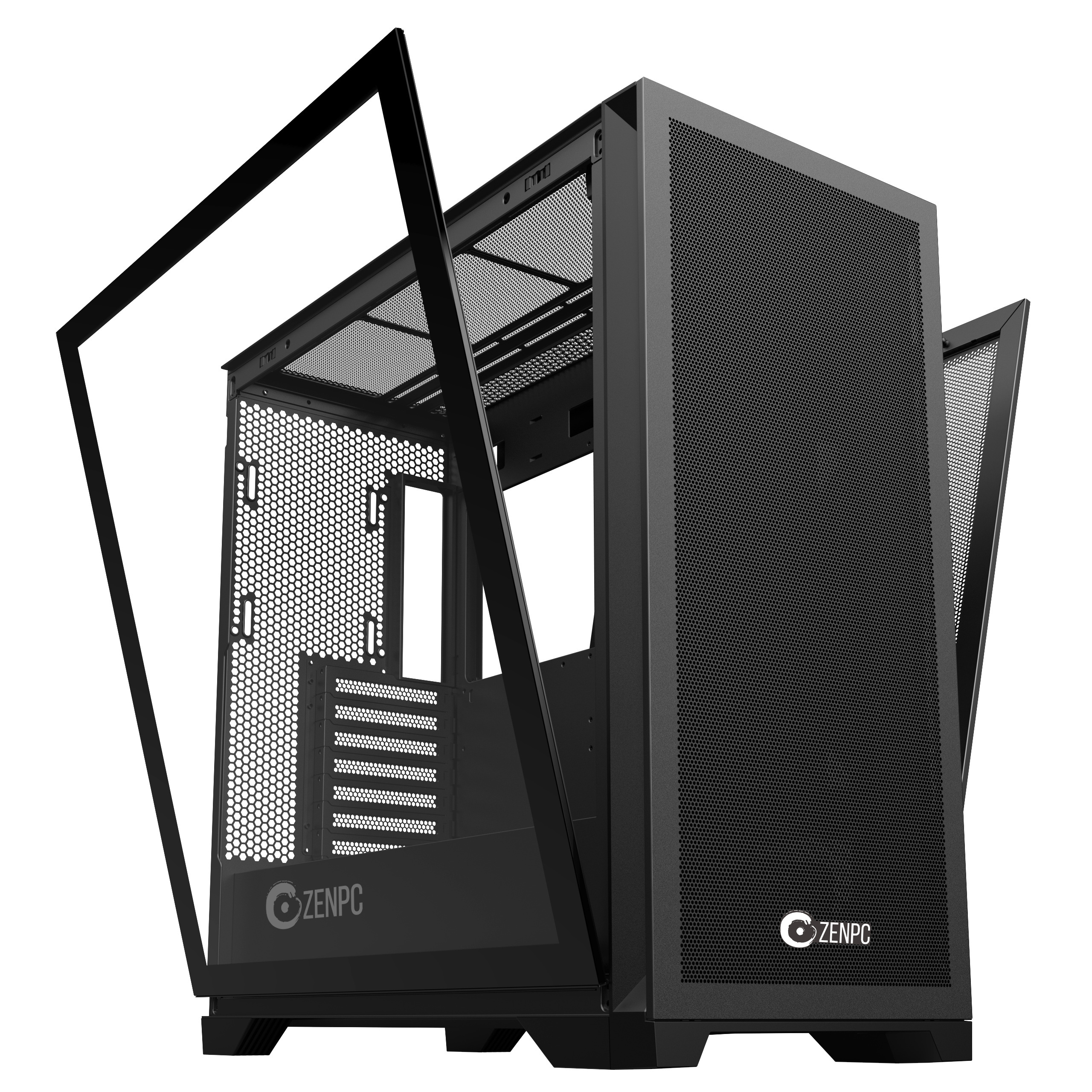 ZENPC Z9 Mesh ARGB TG Black 4x120 ZENPC Z9 Mesh ARGB TG Black 4x120