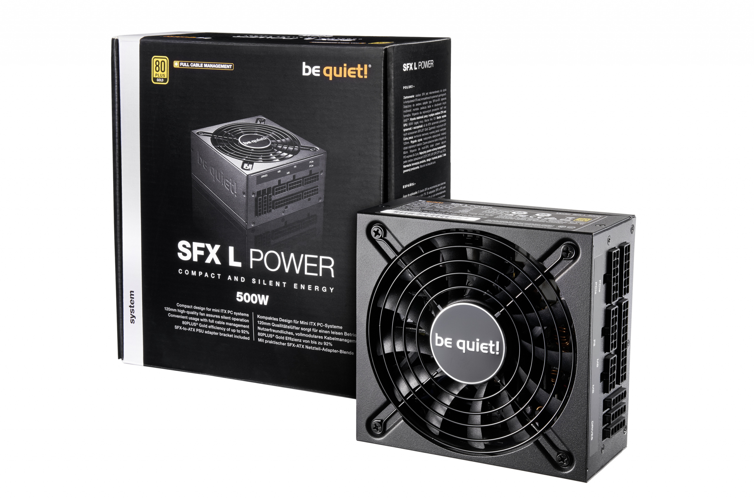 Zasilacz be quiet! SFX-L Power 500W (BN238) Zasilacz be quiet! SFX-L Power 500W (BN238)
