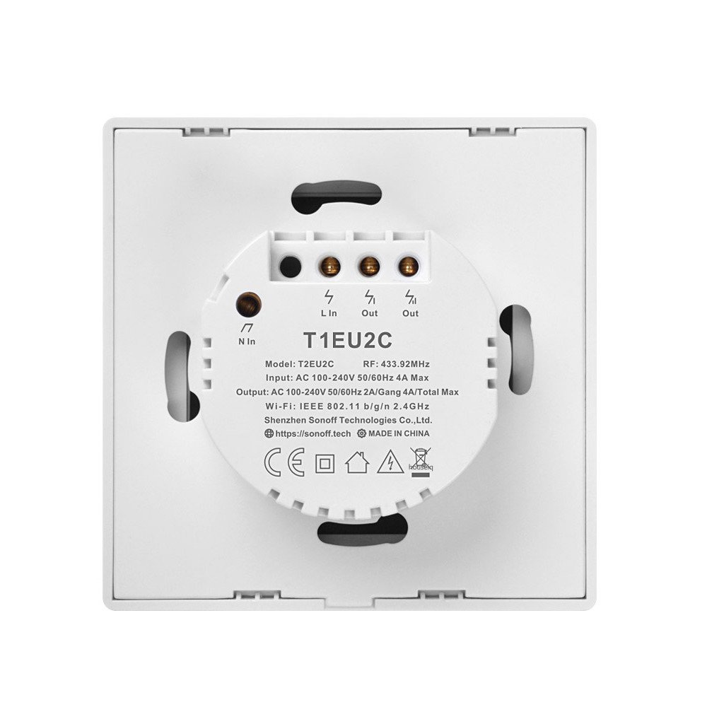 Sonoff T1 EU TX (2-kanałowy) WiFi + RF 433