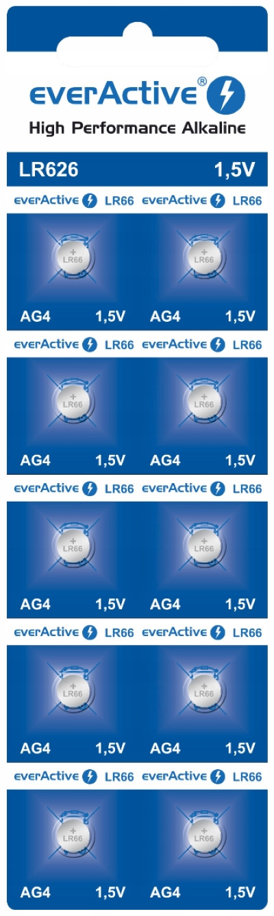 everActive AG4 G4 LR626 LR66 10 szt mini everActive AG4 G4 LR626 LR66 10 szt mini