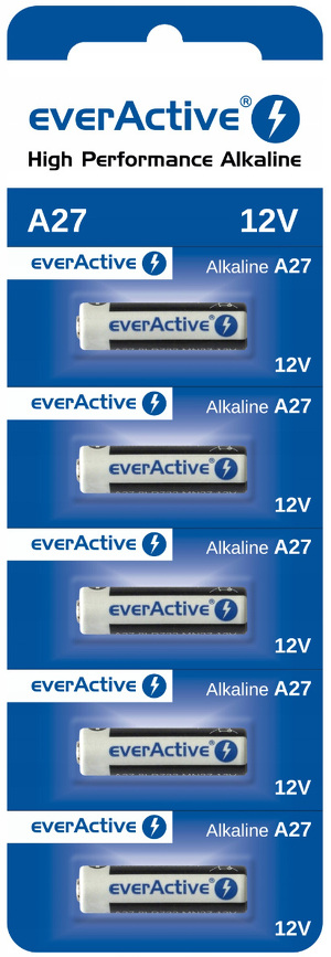 Miniatura produktu: Bateria alkaliczna everActive 27A 12V 5 szt