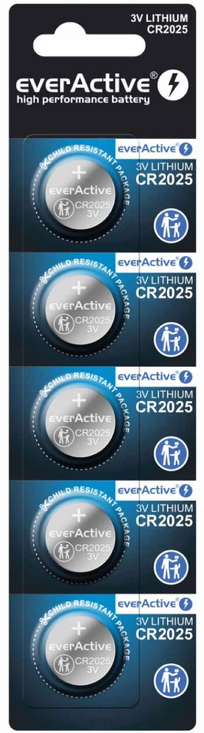 everActive CR2025 3V Blister 5 szt litowa