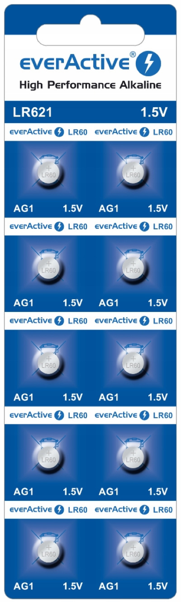 Zdjęcie produktu: everActive AG1 G1 LR621 LR60 10 szt mini