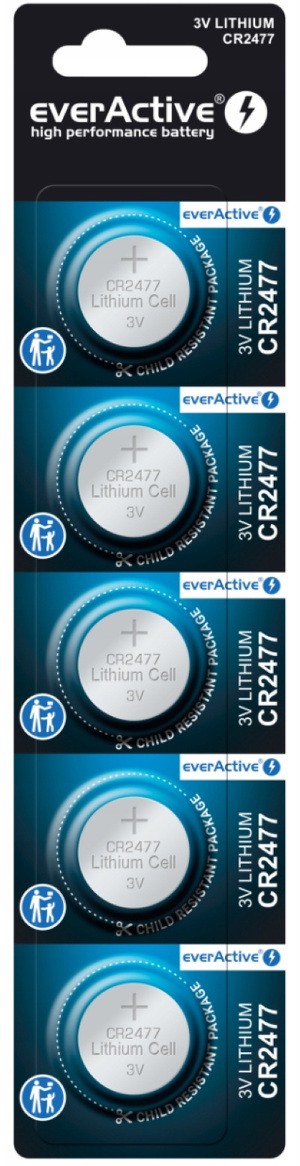 Miniatura produktu: Bateria litowa mini everActive CR2477 5 szt