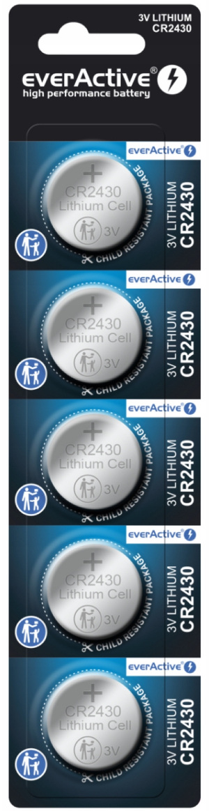 Miniatura produktu: Bateria litowa mini everActive CR2430 5 szt