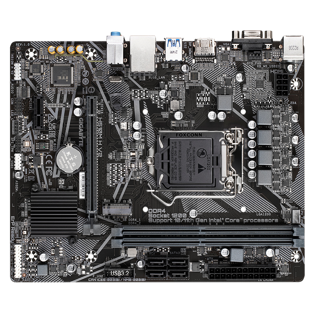 Płyta główna Gigabyte H510M H V2 DDR4 LGA1200 Płyta główna Gigabyte H510M H V2 DDR4 LGA1200