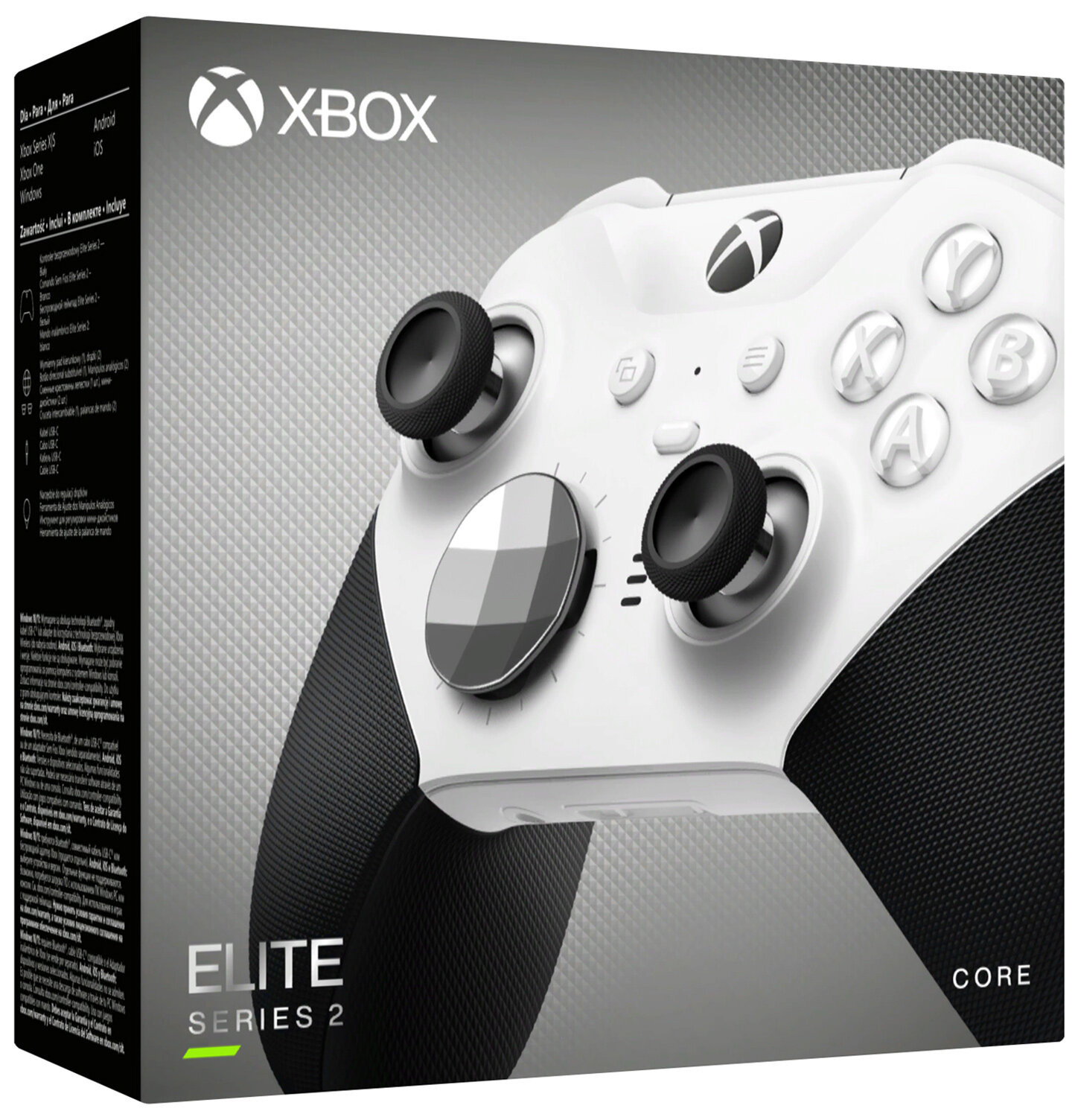 Kontroler bezprzewodowy Microsoft Xbox Series X/S/One Elite Series 2 biało-czarny
