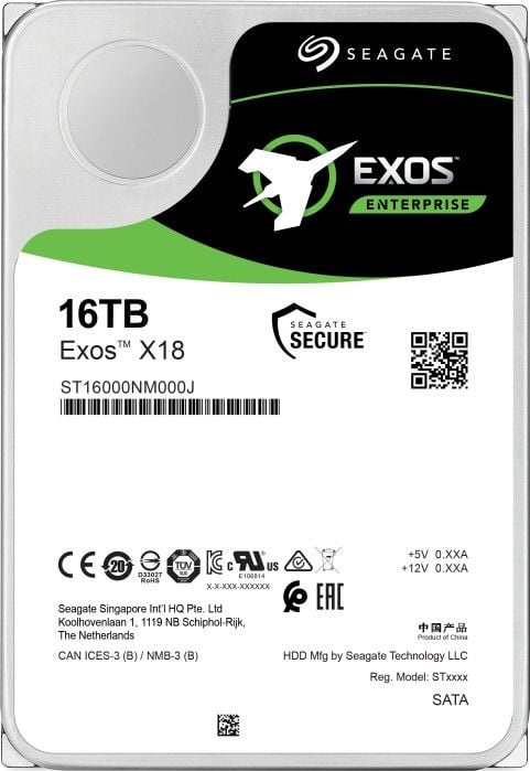 Dysk Seagate Exos X18 ST16000NM000J 16TB sATA III 7200RPM 256MB Dysk Seagate Exos X18 ST16000NM000J 16TB sATA III 7200RPM 256MB