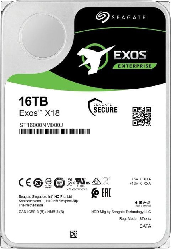 Zdjęcie produktu: Dysk Seagate Exos X18 ST16000NM000J 16TB sATA III 7200RPM 256MB Zdjęcie produktu: Dysk Seagate Exos X18 ST16000NM000J 16TB sATA III 7200RPM 256MB