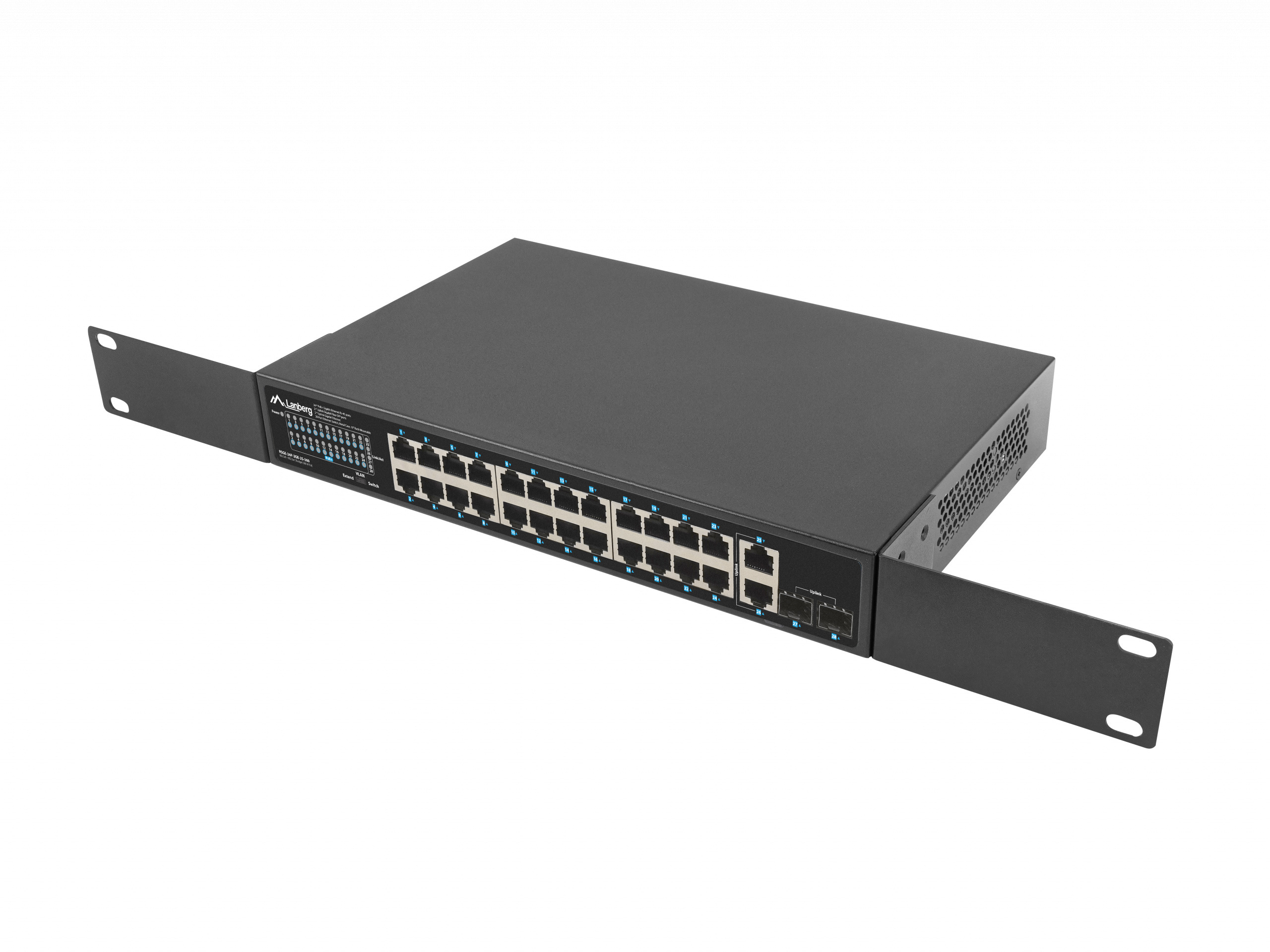 Switch Lanberg 24X 1GB POE+/2X GB 2X SFP RACK 19 Switch Lanberg 24X 1GB POE+/2X GB 2X SFP RACK 19