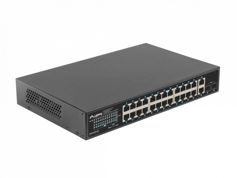 Zdjęcie produktu: Switch Lanberg 24X 1GB POE+/2X GB 2X SFP RACK 19 Zdjęcie produktu: Switch Lanberg 24X 1GB POE+/2X GB 2X SFP RACK 19