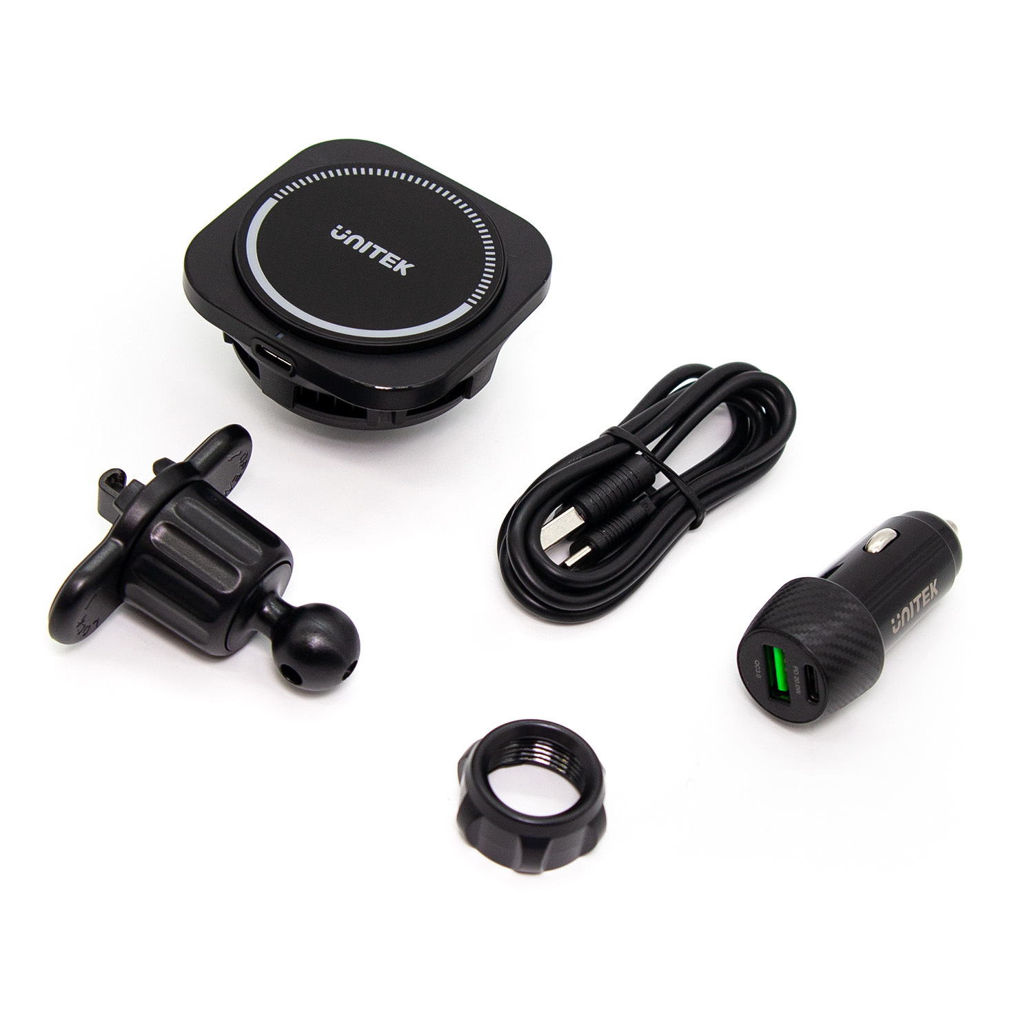 Ładowarka samochodowa Unitek 38 W, uchwyt MagSafe (P1403A)