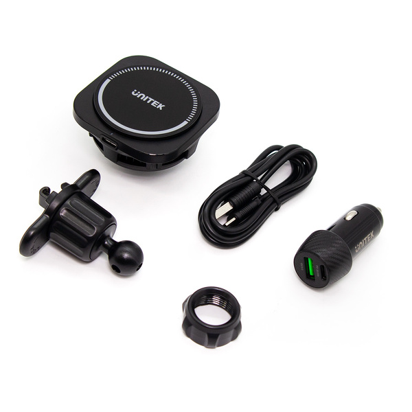 Zdjęcie produktu: Ładowarka samochodowa Unitek 38 W, uchwyt MagSafe (P1403A)