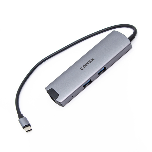 Zdjęcie produktu: Unitek HUB Aktywny USB TYP-C 5Gbps, HDMI RJ-45 PD 100W (H1112F)