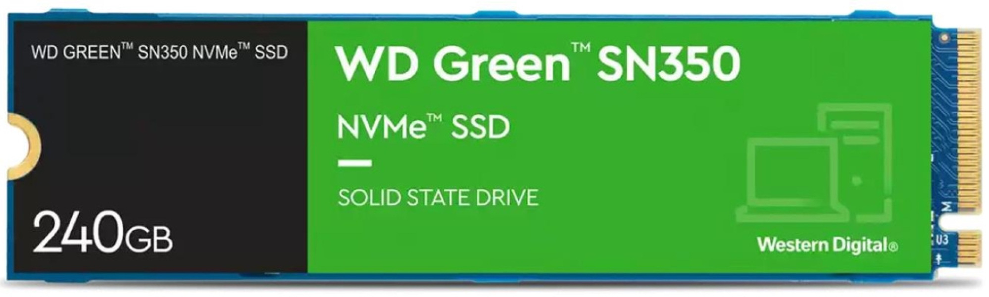 Zdjęcie produktu: Dysk WD Green SN350 SSD 240GB M.2 NVMe WDS240G2G0C Zdjęcie produktu: Dysk WD Green SN350 SSD 240GB M.2 NVMe WDS240G2G0C