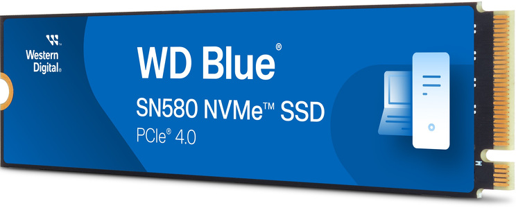 Miniatura produktu: Dysk WD Blue SN580 SSD 500GB M.2 PCIe NVMe Gen4 WDS500G3B0E