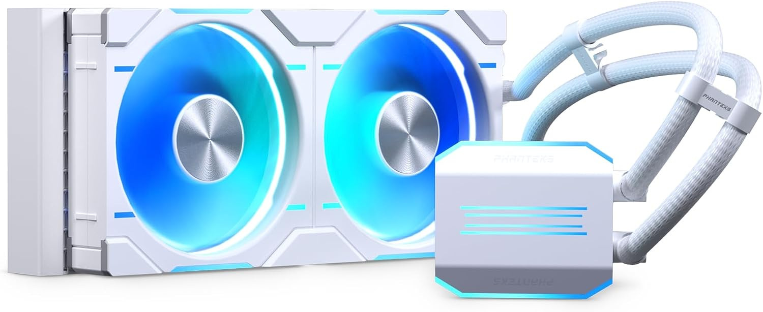 Phanteks Glacier One 240 D30 ARGB białe, chłodzenie wodne 240mm Phanteks Glacier One 240 D30 ARGB białe, chłodzenie wodne 240mm