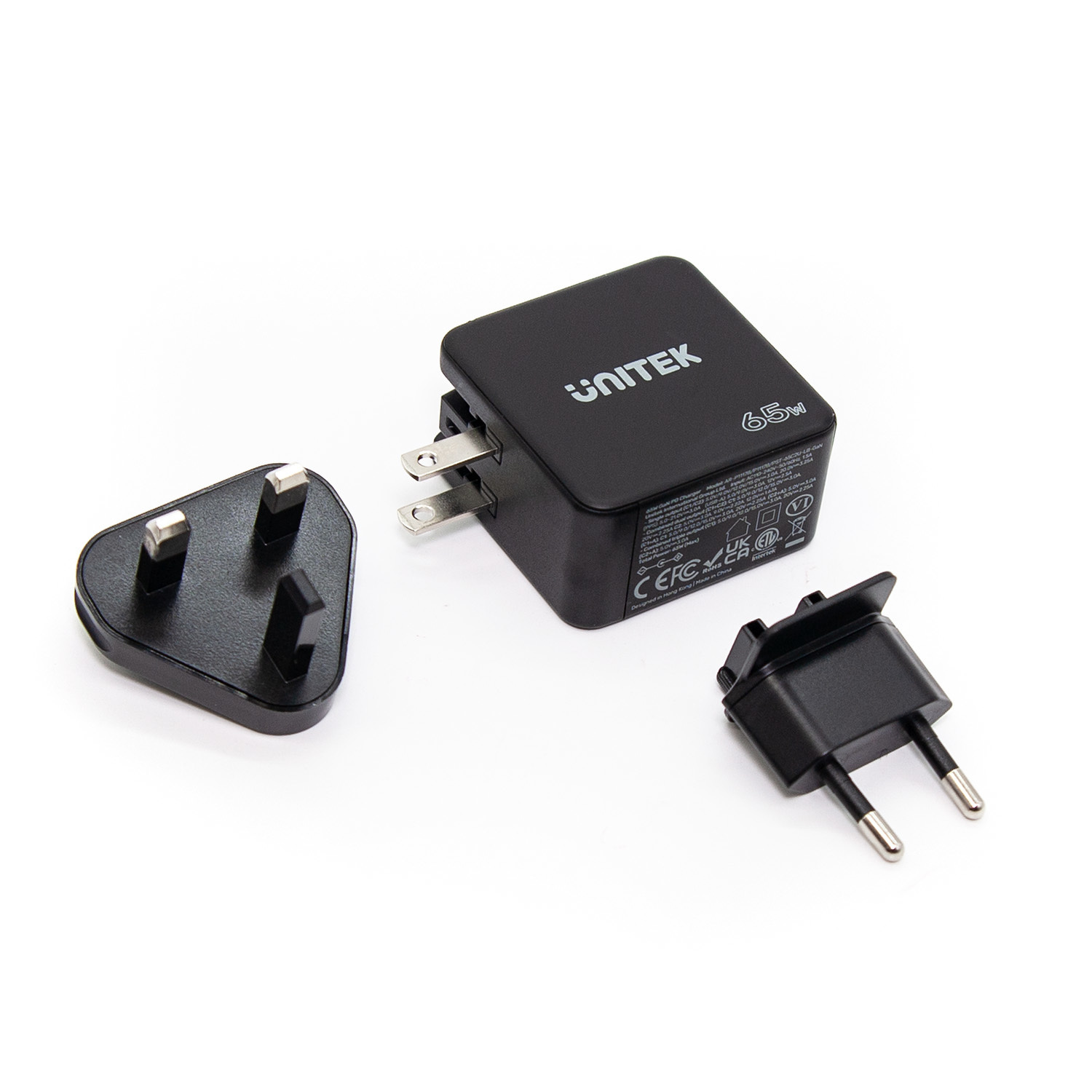 Ładowarka Unitek GaN 1x USB, 2x USB-C 65W QC