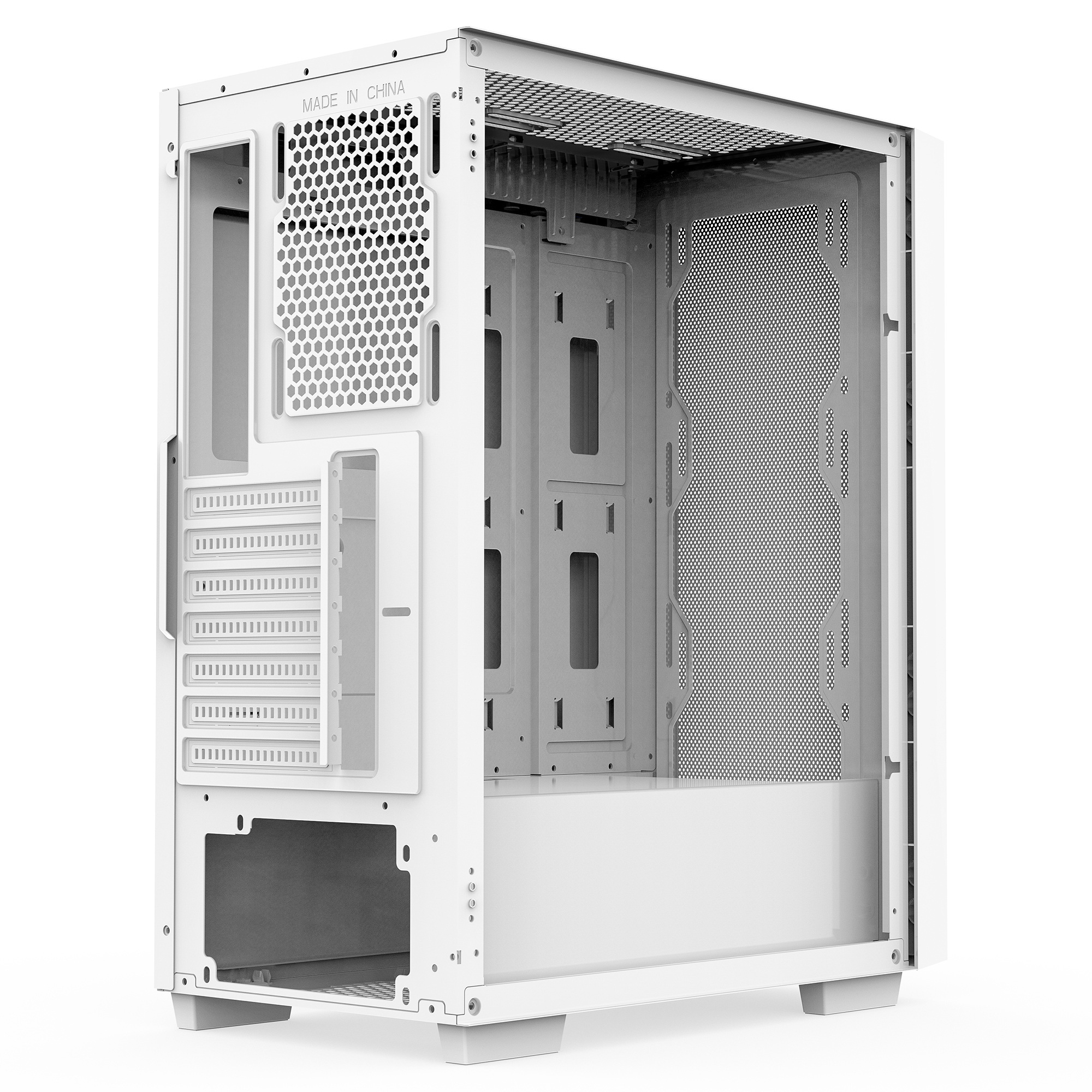 ZENPC Z1 Mesh ARGB TG White 4x120mm