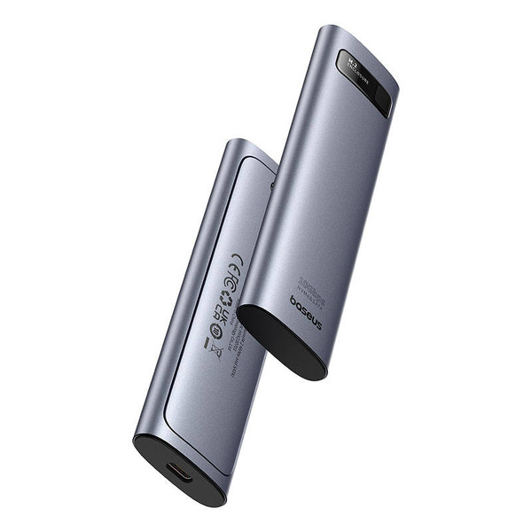Zdjęcie produktu: Obudowa zewnętrzna na dysk SSD M.2 (NVMe/SATA) Baseus FlyJoy - szara (B00760600811-00) Zdjęcie produktu: Obudowa zewnętrzna na dysk SSD M.2 (NVMe/SATA) Baseus FlyJoy - szara (B00760600811-00)