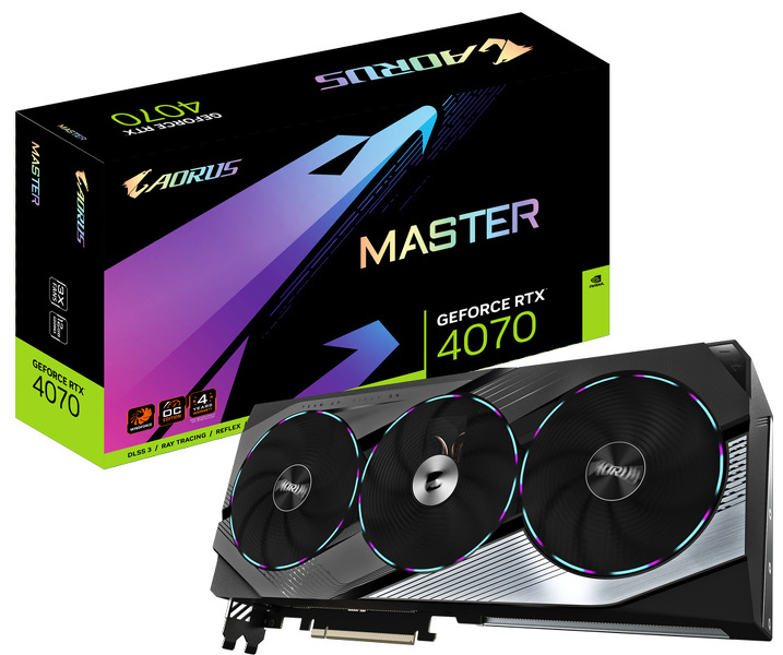 Zdjęcie produktu: Gigabyte GeForce RTX 4070 Aorus Master 12GB GDDR6X DLSS 3 (GV-N4070AORUS M-12GD)